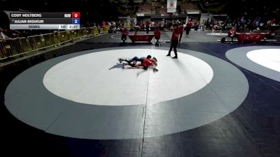 106 lbs Semis - Cody Holtberg, Nor-Cal Inferno Wrestling Club vs Julian Bigueur