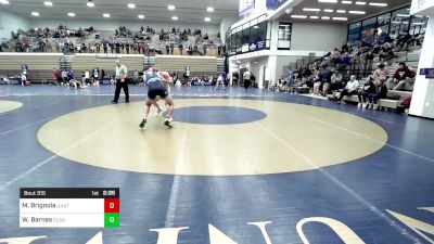 165 lbs Quarterfinal - Max Brignola, Unattached- Lehigh vs Wesley Barnes, Clarion