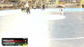 136 lbs Quarterfinal - Kendall Kovar, E2-Carrington vs Katurah Ottmar, W3-Bismarck Legacy