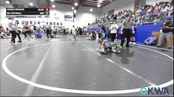 70 lbs Rr Rnd 3 - Creed Bruens, Carl Albert vs MJ Cottrell, Harrah Little League Wrestling