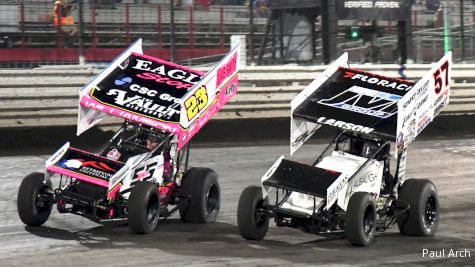Kyle Larson Passes Garet Williamson Late For Knoxville Prelim Win