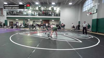 215 lbs Quarterfinal - Zachary Leftwich, Benedictine College Prep vs Shane Montgomery, St. Mark`s