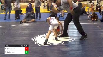 55 lbs 5th Place - Brokk Brown, Unattached vs Thomas Collier, Lumpkin County Parks & Recreation Wrestling