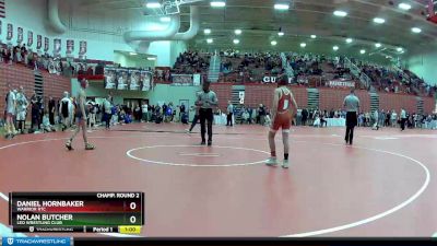 100 lbs Champ. Round 2 - Nolan Butcher, Leo Wrestling Club vs Daniel Hornbaker, Warrior RTC