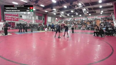 285 lbs 5th Place Match - Hrach Mutafyan, Hoover vs John Phillips, Liberty (Winchester)