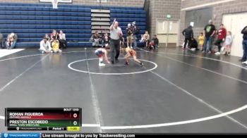 43 lbs Quarterfinal - Preston Escobedo, Small Town Wrestling vs Roman Figueroa, Ontario Animals