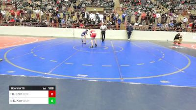 120 lbs Round Of 16 - David Korn, Georgia vs Kooper Karr, Bremen Takedown Club