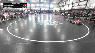 132 lbs Round 1 (8 Team) - Brevan Miller, Juab vs Simon Boyer, Timpanogos