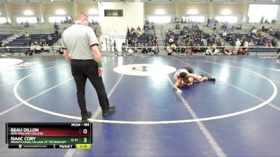 184 lbs Semifinal - Beau Dillon, New England College vs Isaac Cory, Pennsylvania College Of Technology