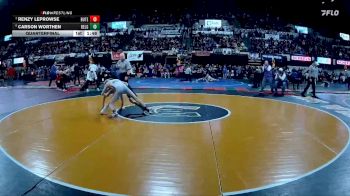 AA - 103 lbs Quarterfinal - Renzy LeProwse, Butte vs Carson Worthen, Belgrade