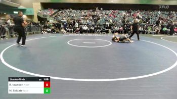 132 lbs Quarterfinal - Billy Townson, Poway vs Manuel Saldate, Slam Academy