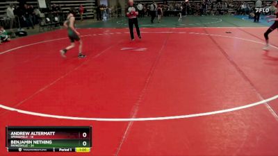 84 lbs Semis & 1st Wrestleback (8 Team) - Benjamin Nething, Paynesville vs Andrew Altermatt, Springfield