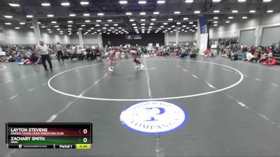 115 lbs Cons. Round 1 - Layton Stevens, Kansas Young Guns Wrestling Club vs Zachary Smith, Iowa