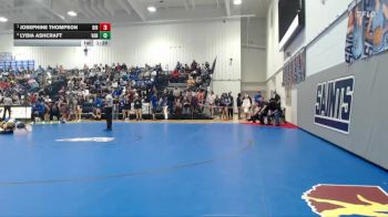 114 lbs Quarterfinal - Josephine Thompson, D`Iberville High School vs Lydia Ashcraft, Vancleave High School