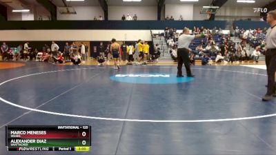 125 lbs Quarterfinal - Alexander Diaz, Unattached vs Marco Meneses, Wilkes