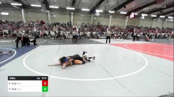 90 lbs Semifinal - Eli Kop, Mcwc vs Forest Dull, Mattime