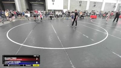 97 lbs Cons. Semi - Elijah Tibbs, Askren Wrestling Academy vs Campton Naber, B.A.M. Training Center