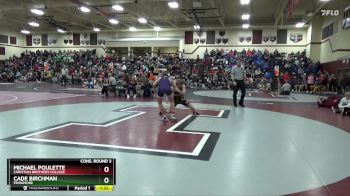 126 lbs Cons. Round 3 - Michael Poulette, Christian Brothers College vs Cade Birchman, Fennimore