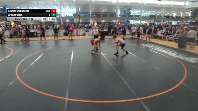 185 lbs Champ. Round 2 - Wyatt Roe, Hammers vs Aiden Coleman, Unattached