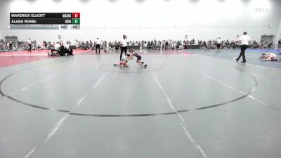 60 lbs Rr Rnd 1 - Maverick Elliott, Mat Assassins Black - EL vs Alana Rohel, Iron Horse - EL
