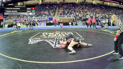 Girls-120 lbs Cons. Round 1 - Kaelyn Adamson, South Haven Hs Girls vs Rayna Richardson, Brighton Hs Girls