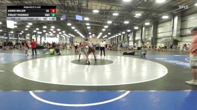 160 lbs Rr Rnd 3 - Aiden Miller, The Fort Hammers Black vs Finley Pazinko, TNWC Black