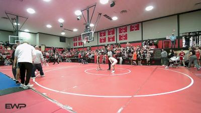 80 lbs Quarterfinal - Colston Yocham, Coweta vs Agustus Smith, Gore Public Schools