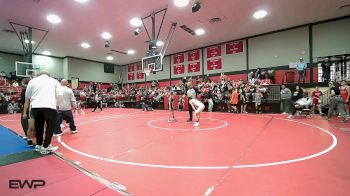 80 lbs Quarterfinal - Colston Yocham, Coweta vs Agustus Smith, Gore Public Schools