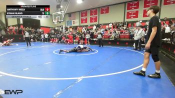 112 lbs Quarterfinal - Anthony Meza, Broken Arrow Jh vs Ethan Iiland, Tulsa Hale