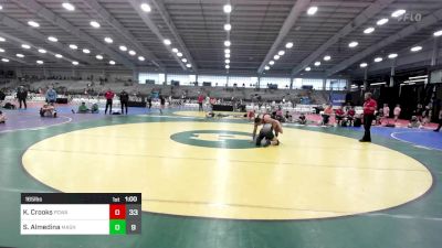 165 lbs Semifinal - Kyler Crooks, POWA vs Samuel Almedina, Mat Assassins Black