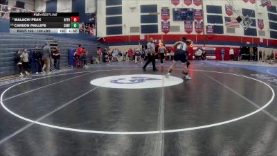 189 lbs Round Of 16 - Malachi Peak, Beth Center vs Carson Phillips, Central Valley