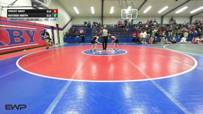 82-89 lbs Rr Rnd 3 - Violet Gray, Broken Arrow Girls vs Hayden Smith, Broken Arrow Girls