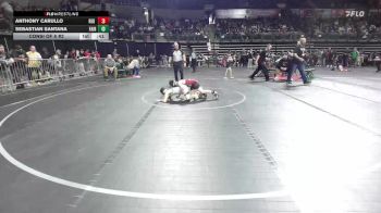 95 lbs Consi Of 8 #2 - Anthony Carullo, Red Nose vs Sebastian Santana, Fair Lawn