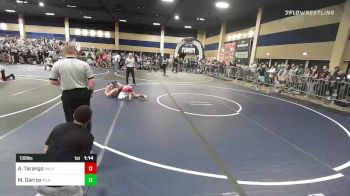 130 lbs Final - Andrew Tarango, Wildcats vs Mathius Garrza, Inland Elite