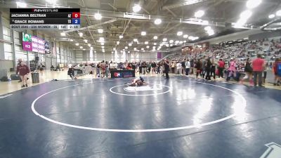 U20 Women - 55 lbs Cons. Round 3 - Jacianna Beltran, AZ vs Grace Romans, TX