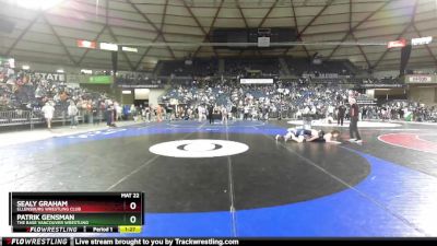 175 lbs Quarterfinal - Patrik Gensman, The Base Vancouver Wrestling vs Sealy Graham, Ellensburg Wrestling Club