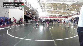 107 lbs Semifinal - Alexia Henriquez Silva, North Andover vs Andrea Carvalho, Lowell