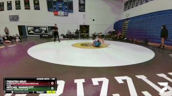 145 lbs Quarterfinal - Trenten Gray, Moorcroft Mat Masters Wrestling Club vs Mitchel Wainscott, Powell Wrestling Club