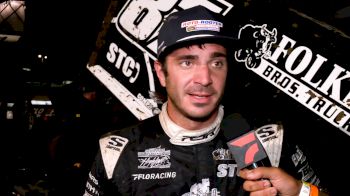 Aaron Reutzel Reacts After Santa Maria Interstate Batteries High Limit Racing Win