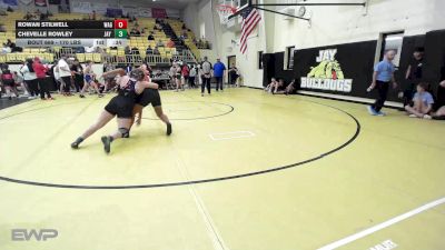 170 lbs 3rd Place - Chevelle Rowley, Jay Junior High vs Rowan Stilwell, Wagoner