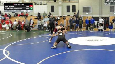 132 lbs Consi Of 8 #2 - Max Thaler, Sharon vs Yazmanny Guerrero, Brockton