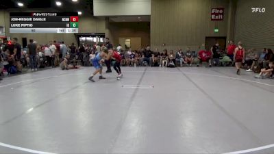 90 lbs Round 4 (6 Team) - Jon-Reggie Daigle, NC National Team White vs Luke Piptio, Indiana Outlaws