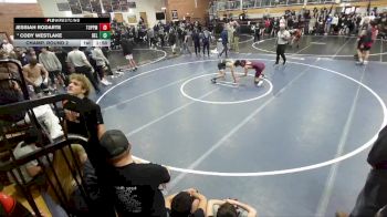 126 lbs Champ. Round 2 - Jessiah Rodarte, Toppenish vs Cody Westlake, Belgrade