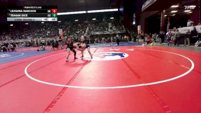 130 lbs Cons. Round 3 - Teagan Dice, Cheyenne East vs Lilyahna Hancock, Sheridan