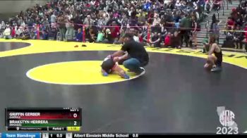 108 lbs Champ. Round 2 - Brakstyn Herrera, Immanuel vs Griffin Gerber, Oakdale