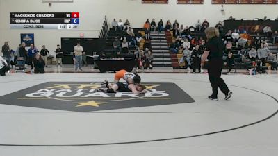 131 lbs Cons. Semi - Kendra Bliss, Simpson vs Mackenzie Childers, Wartburg