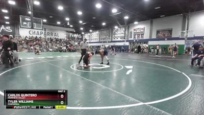 132 lbs Semifinal - Tyler Williams, Chaparral vs Carlos Quintero, Murrieta Valley