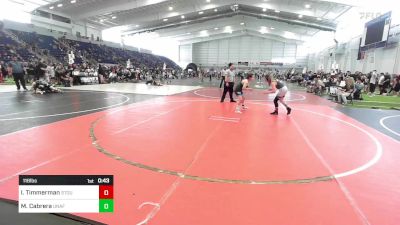 116 lbs Consolation - Isabella Timmerman, Stout Wrestling Academy vs Melanie Cabrera, Unaffilated