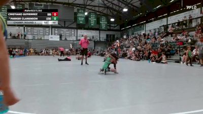 53-57 lbs Champ. Round 1 - Parker Clarenson, Iguanas Wrestling Club vs Cristiano Gutierrez, Region Wrestling Academy