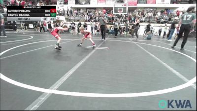 46 lbs Rr Rnd 3 - Gunner Poeling, Duncan Demon Wrestling vs Canton Cargill, Duncan Demon Wrestling